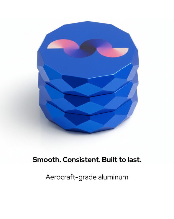 Premium Aluminum Grinder – Smooth, Sharp & Built to Last - Teabacco