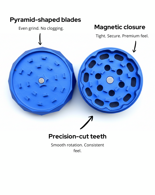 Premium Aluminum Grinder – Smooth, Sharp & Built to Last - Teabacco