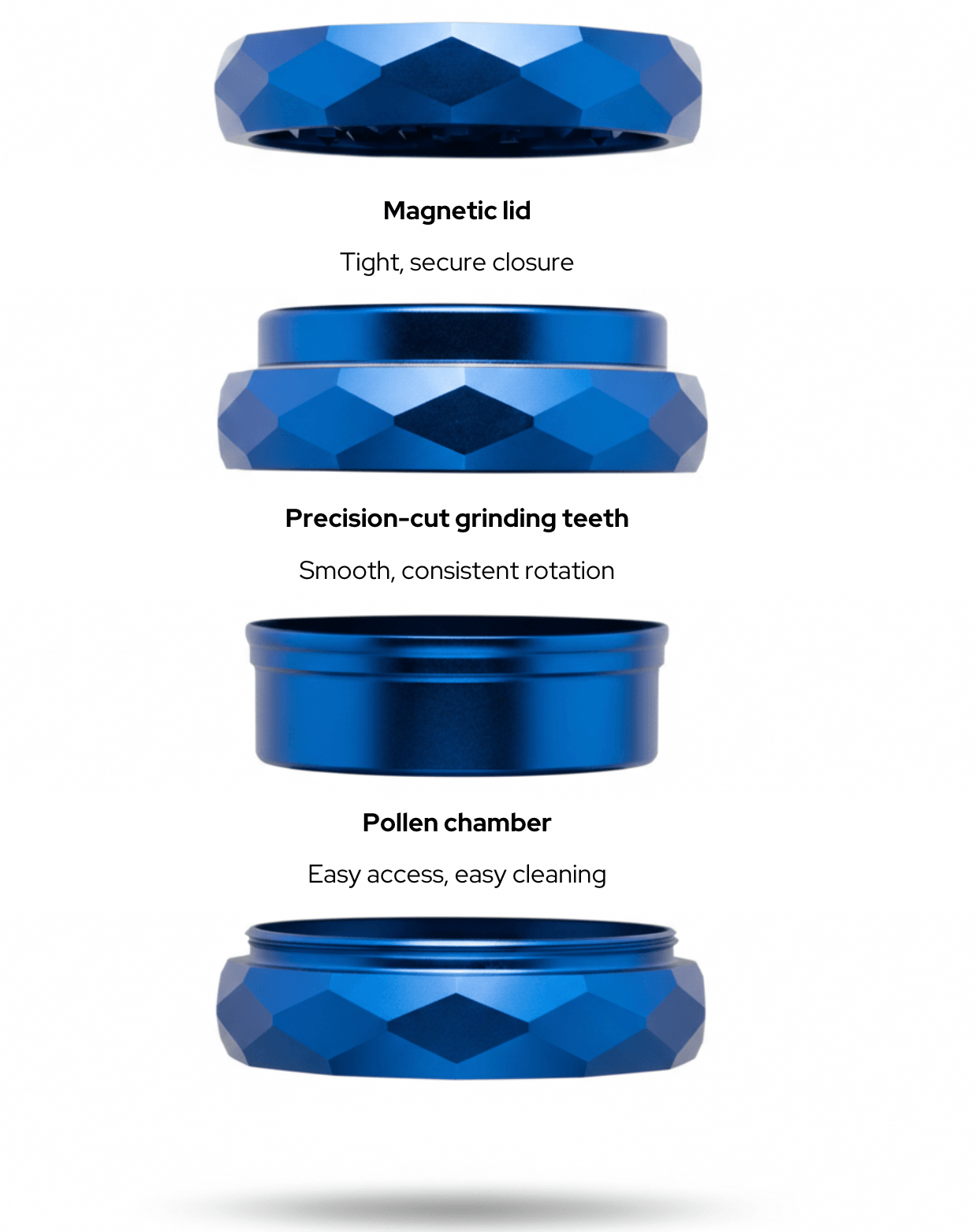 Premium Aluminum Grinder – Smooth, Sharp & Built to Last - Teabacco